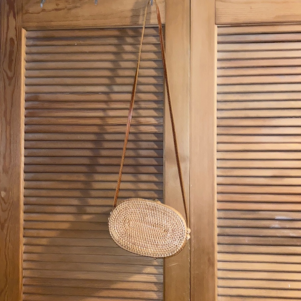 wicker purse